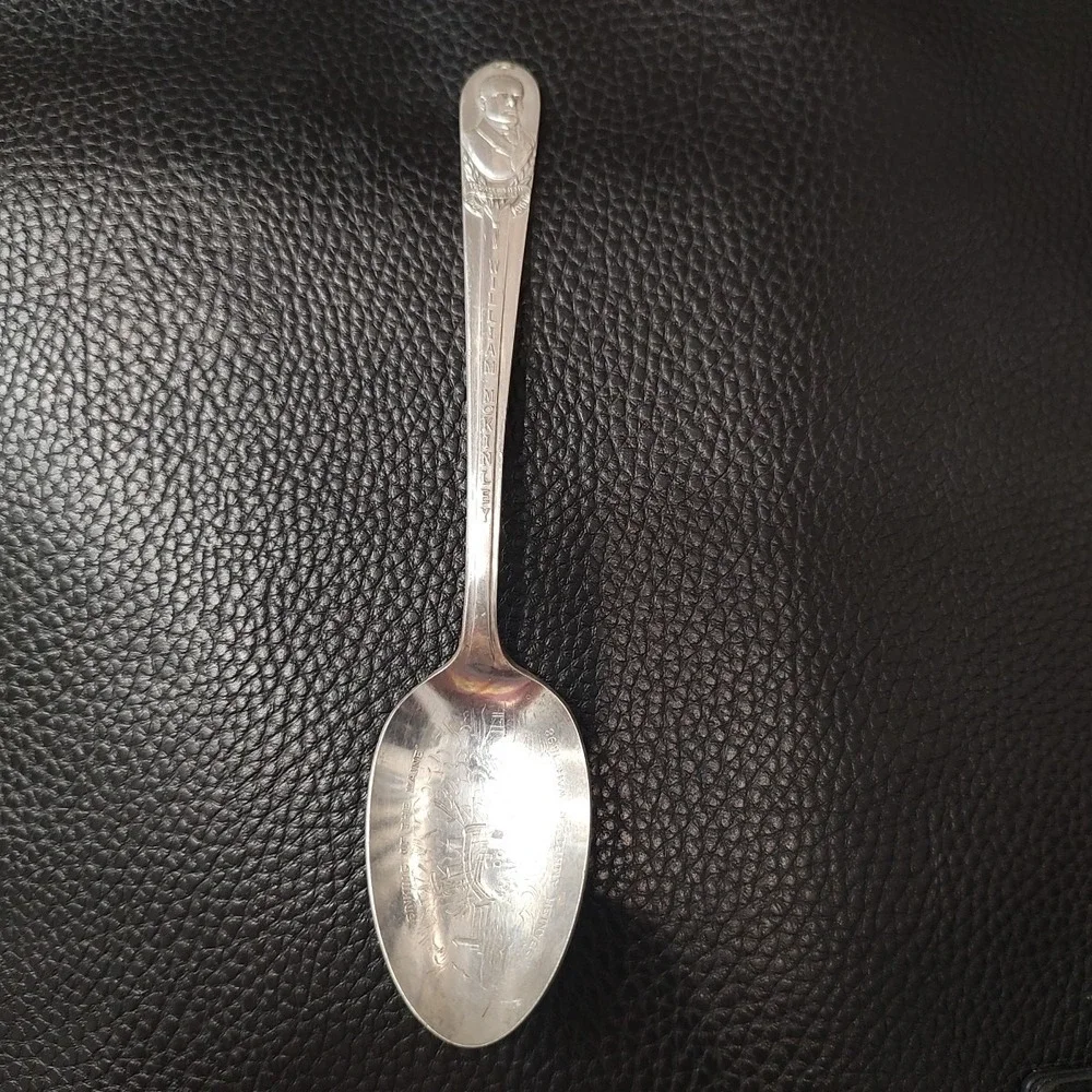 Vtg WM Rogers Silver Plated Souvenir‎ Spoon William McKinley Antique 25th Pres